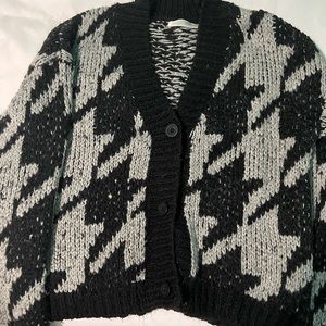 RD Style Houndstooth Cardigan